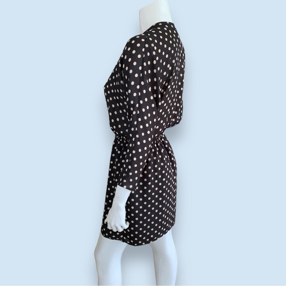 EIGHT SIXTY BLACK/WHITE POLKA DOT MINI DRESS. WOMEN’S SIZE X-SMALL/SMALL - Picture 4 of 7